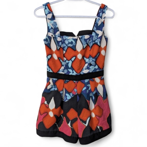 "Like New" PETER PILOTTO x Target 🎯 Floral Pattern Textured Romper - Picture 4 of 10